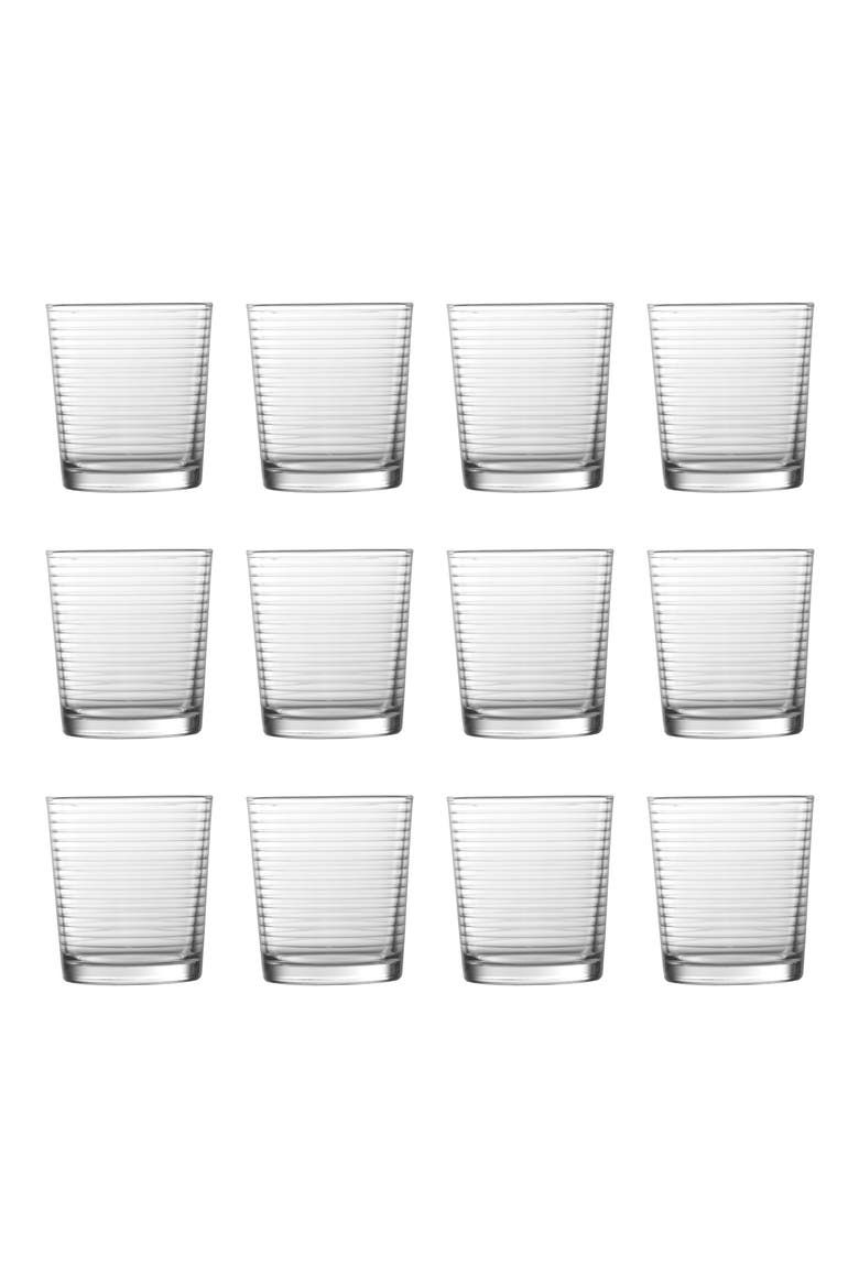Arcade Rocks Glass Set of 12, Main, color, CLEAR