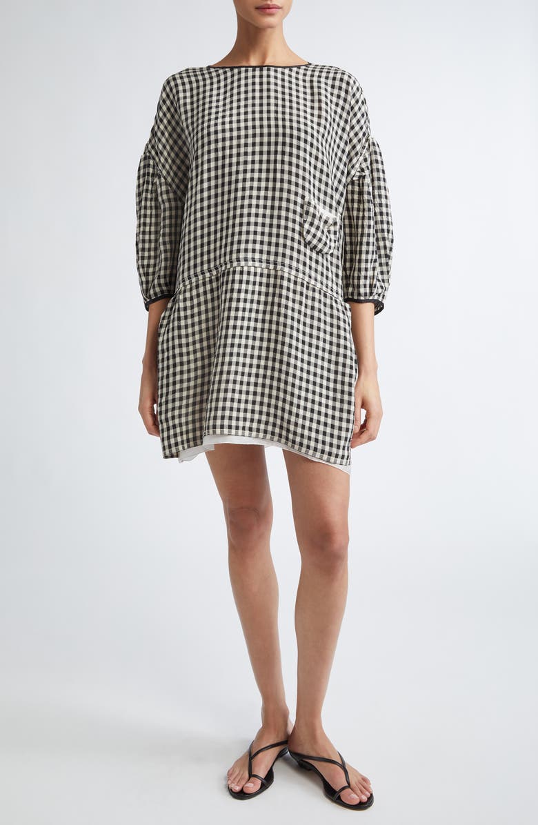NACKIYÈ Baby Love Gingham Check Dress, Main, color,
