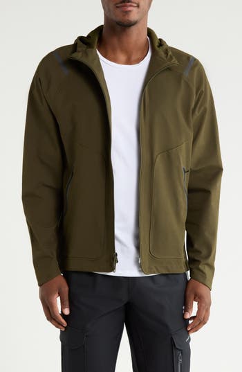 Under Armour Unstoppable Water Repellent Hooded Jacket in 308 Expedition Green at Nordstrom Rack, Size X-Large