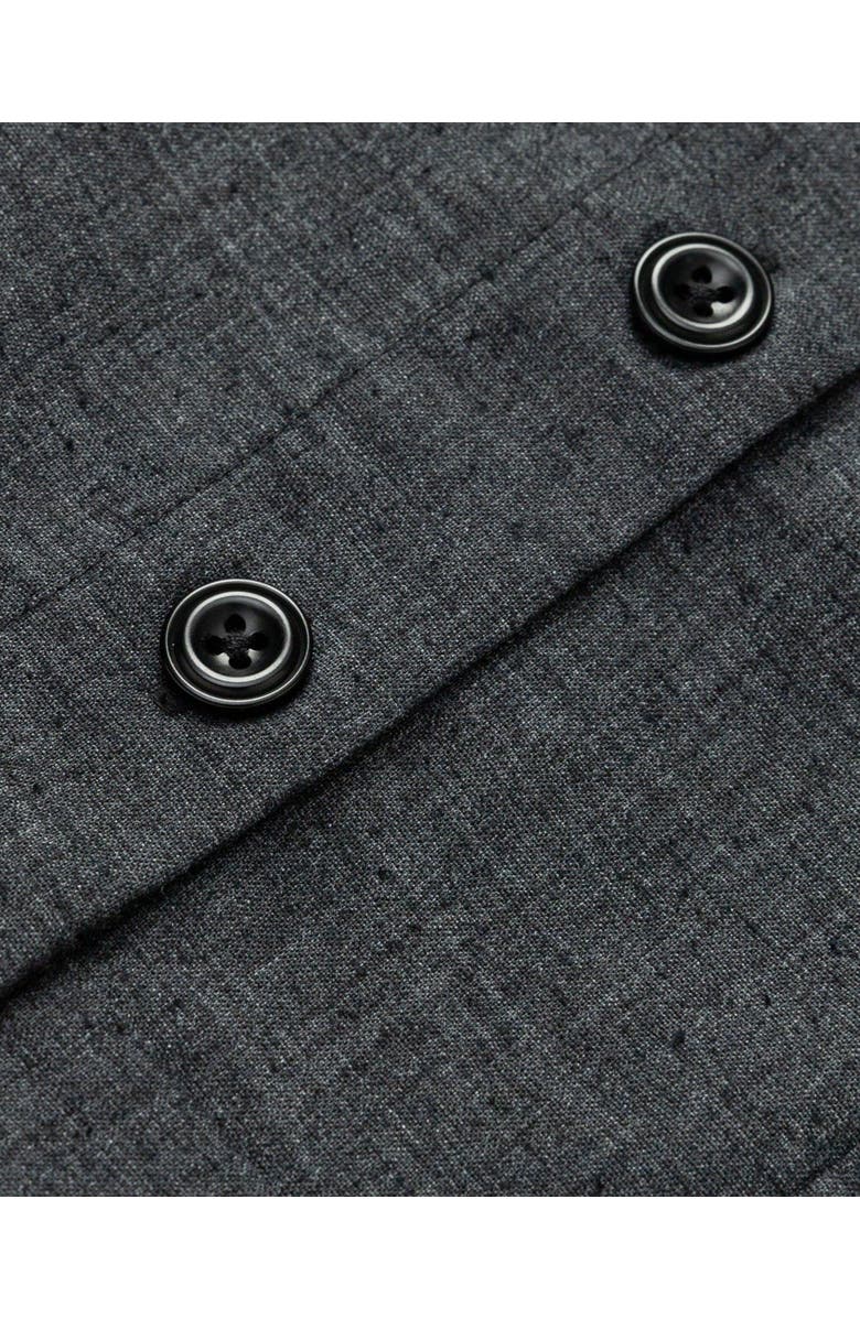 JUANA Hemp Blend Button Front Top, Alternate, color, Black