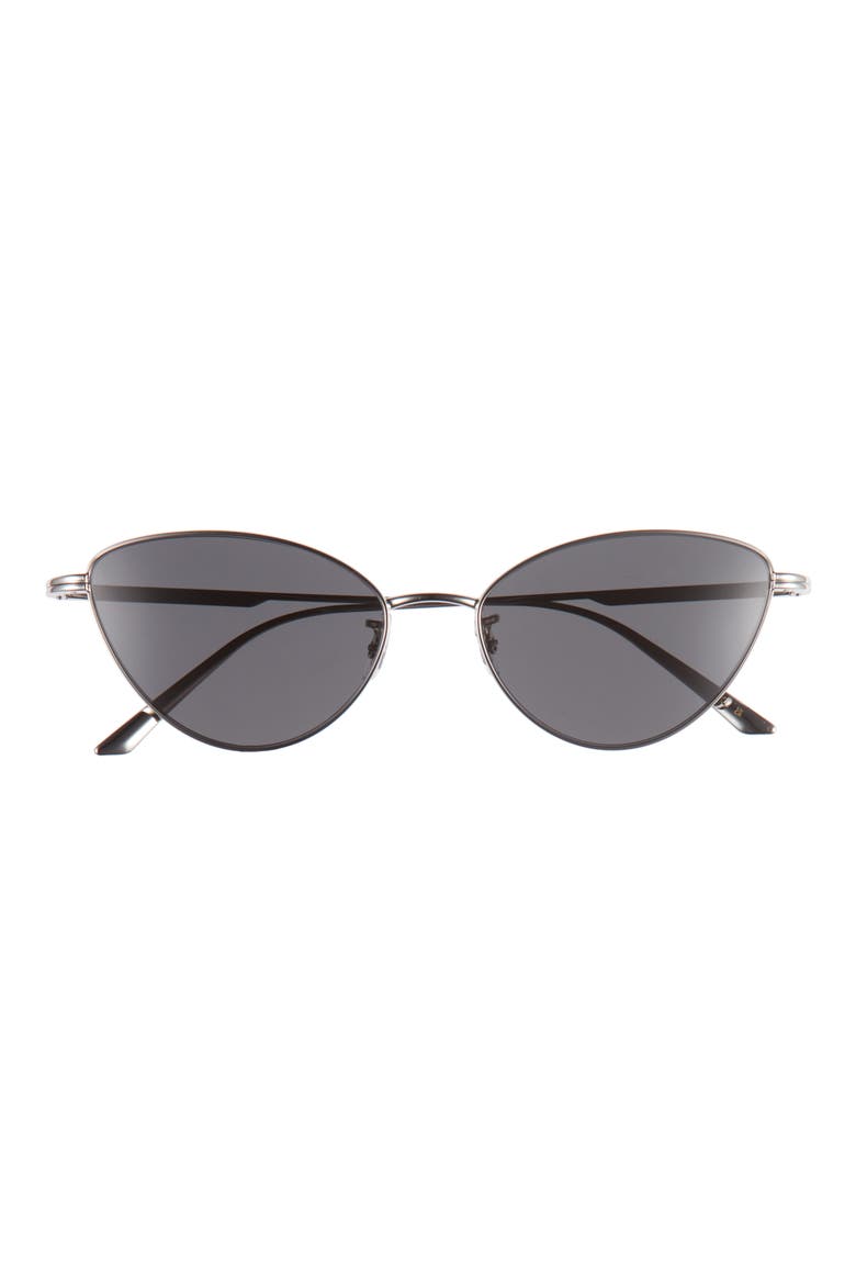 x KHAITE 1998C 56mm Cat Eye Sunglasses, Main, color, SILVER