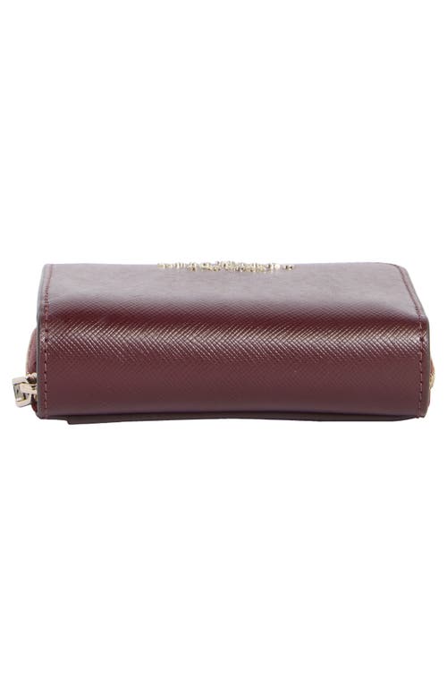 Kate Spade New York Staci Saffiano Leather Wallet In Burgundy
