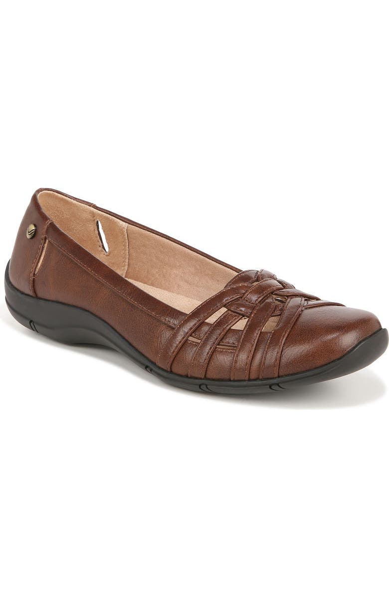 LifeStride Diverse Flat - Wide Width Available, Main, color, Dark Tan