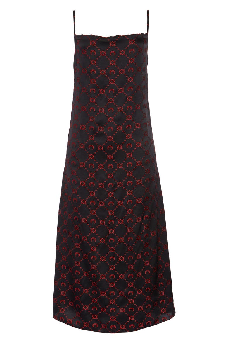 Bias Cut Slipdress, Main, color, BLACK JACQUARD
