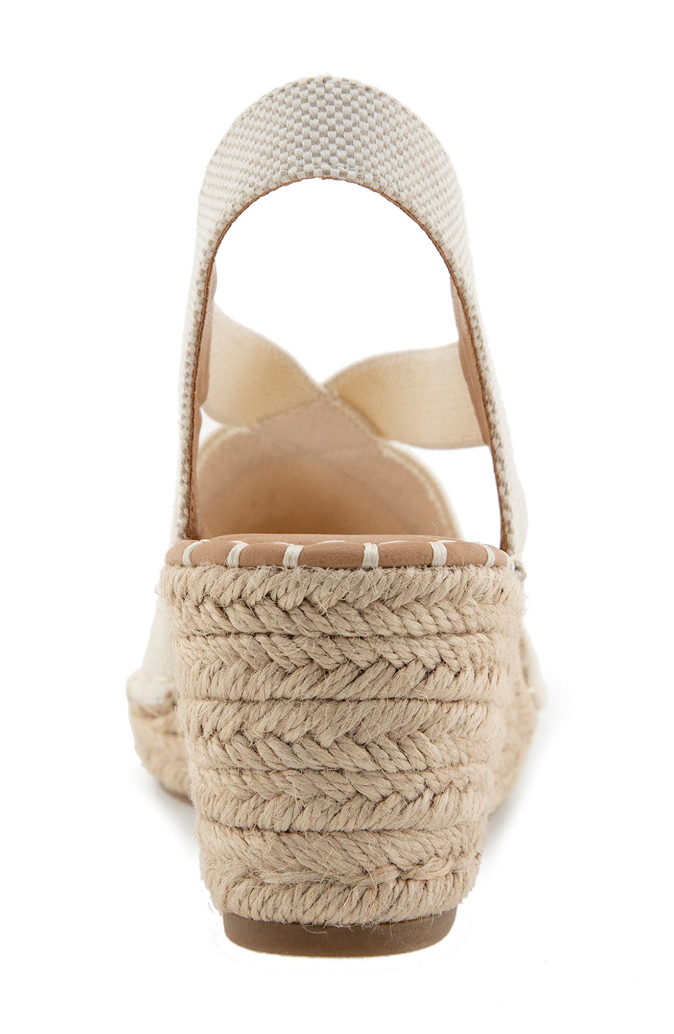 Kensie Davina Slingback Wedge Sandal, Alternate, color, Off White