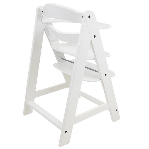509 Crew 509 Sky Wooden Chair W/ Adjustable Seat & Footrest, White