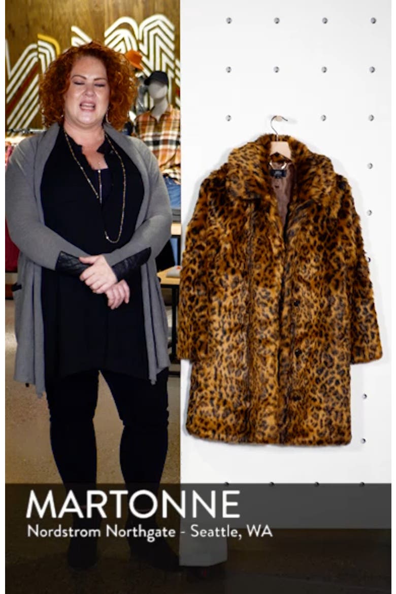Leopard Print Faux Fur Coat video