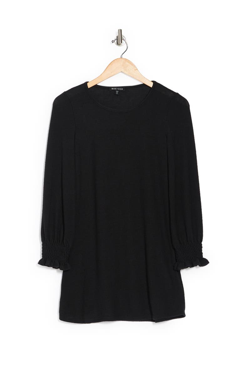 MAX AND ASH Smocked Cuff Swing Dress, Alternate, color, 