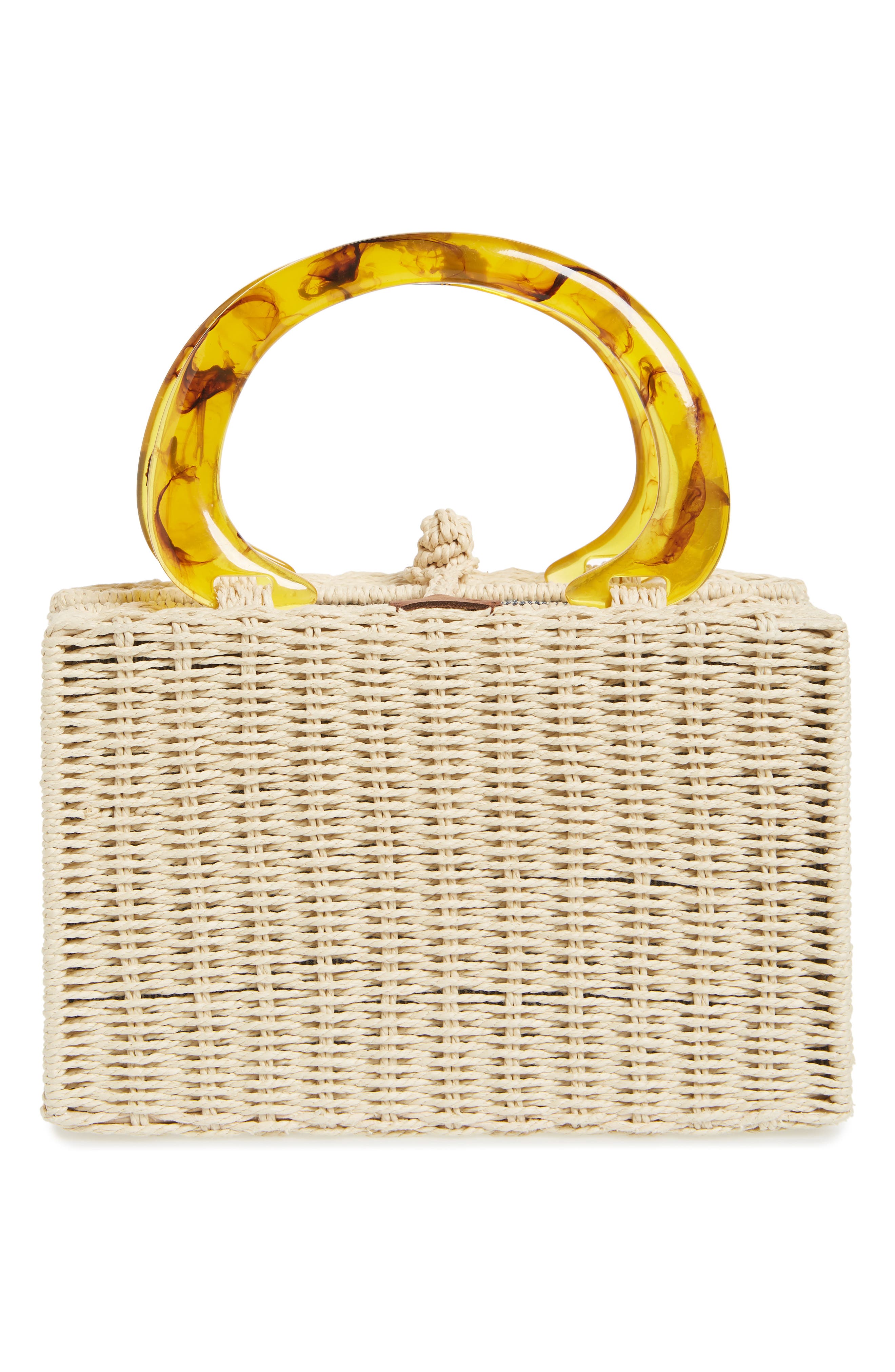 Brixton Avalon Straw Top Handle Bag, Alternate, color, 