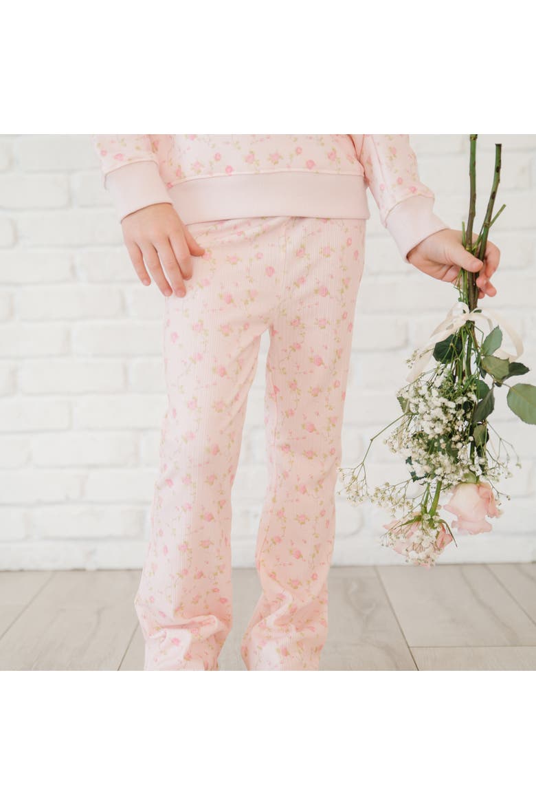Pink Rose Flare Legging, Alternate, color, Light Pink