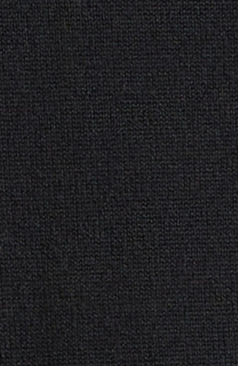 Stone Island Compass Patch Virgin Wool Crewneck Sweater, Alternate, color, Black