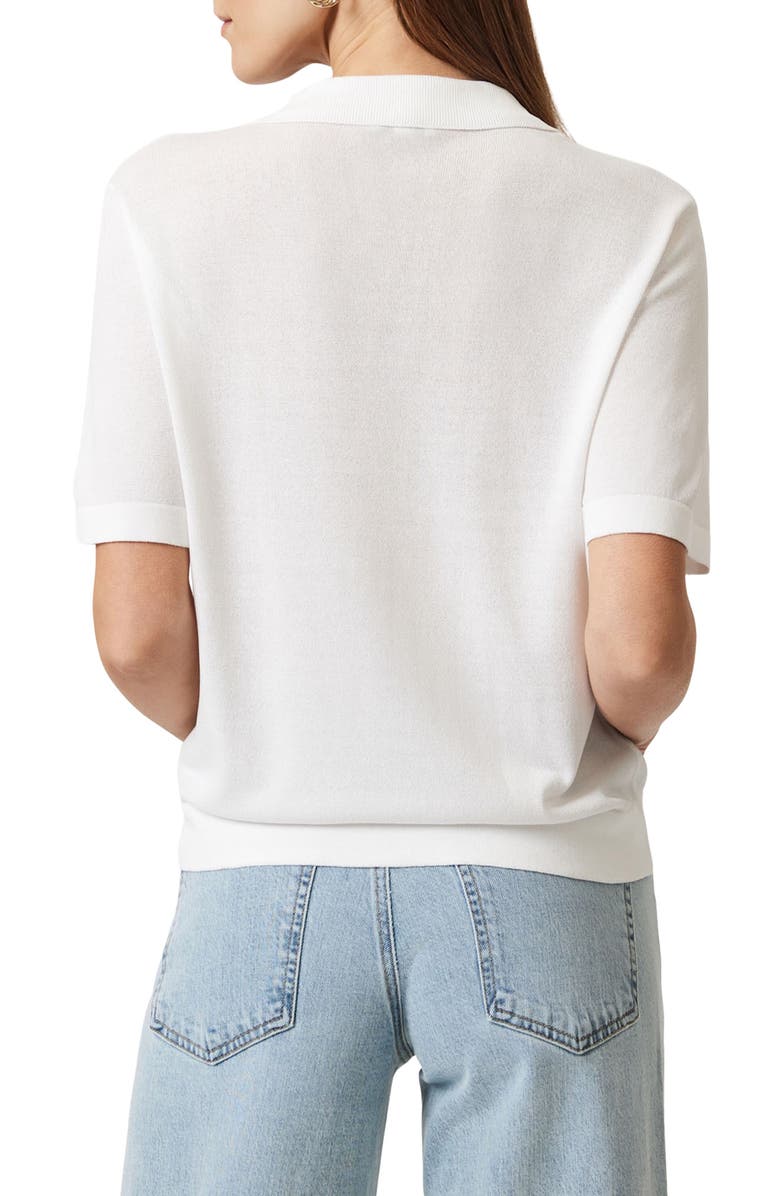 Mavi Jeans Button-Up Polo Sweater, Alternate, color, Antique White