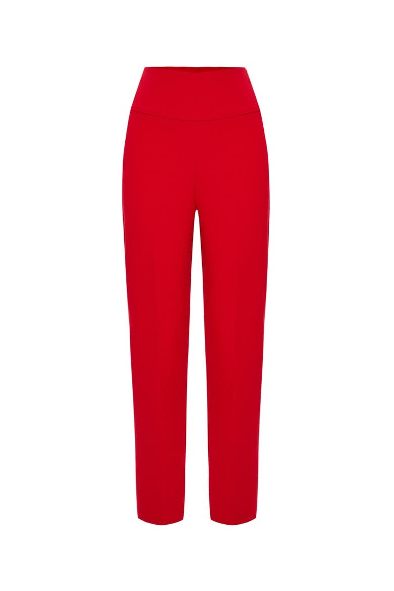 High Carrot Fit Pants, Alternate, color, RED
