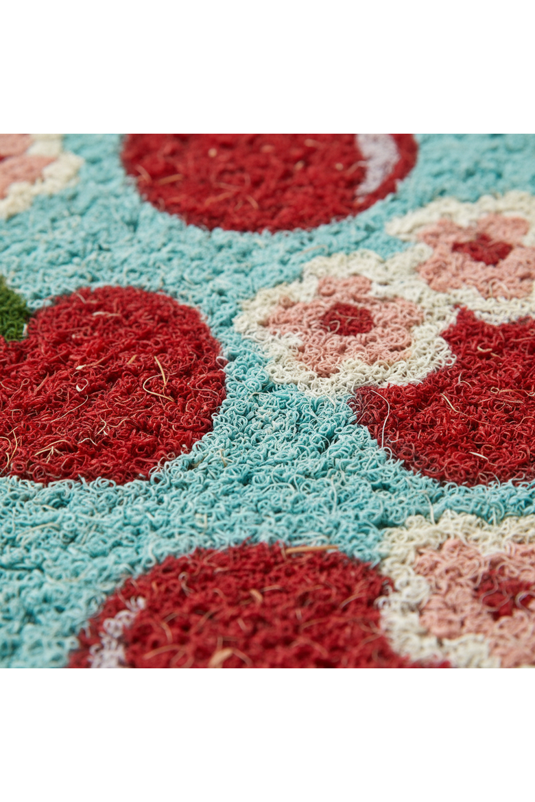 Cherries Coir Mat Multi Coir Summer, Alternate, color, Red
