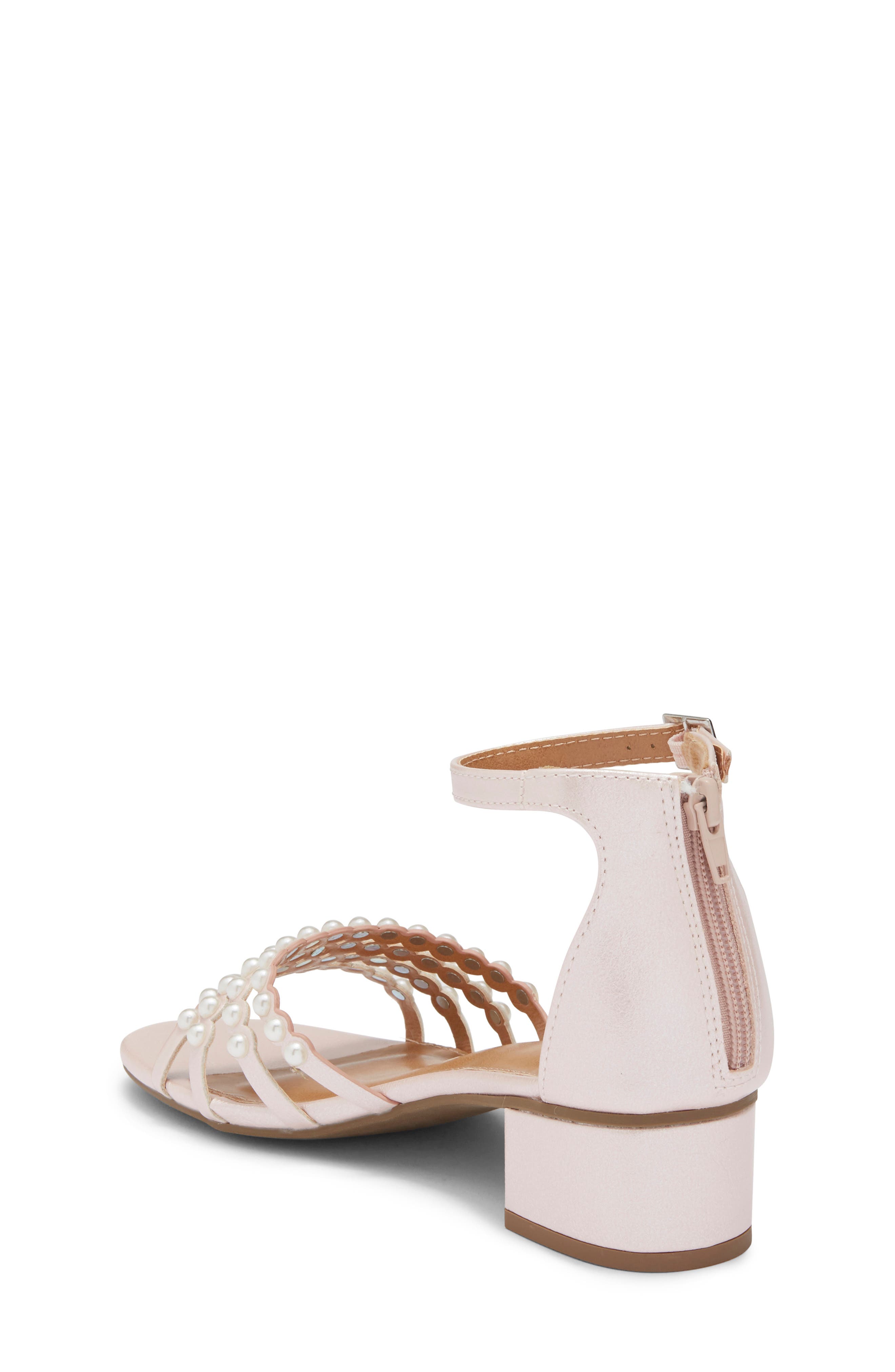 Kids' Gabbi Faux Pearl Sandal, Alternate, color, PINK