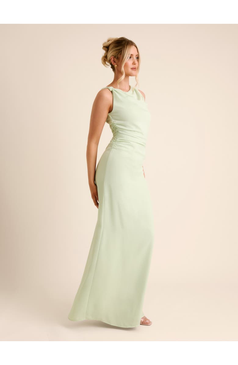 Six Stories Twist Asym Chiffon Bridesmaid Dress, Alternate, color, Mint Green