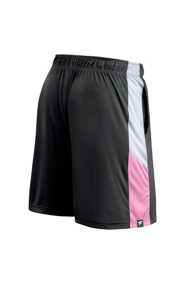FANATICS Men's Fanatics Branded Black Inter Miami CF Prep Squad Shorts, Alternate, color, 