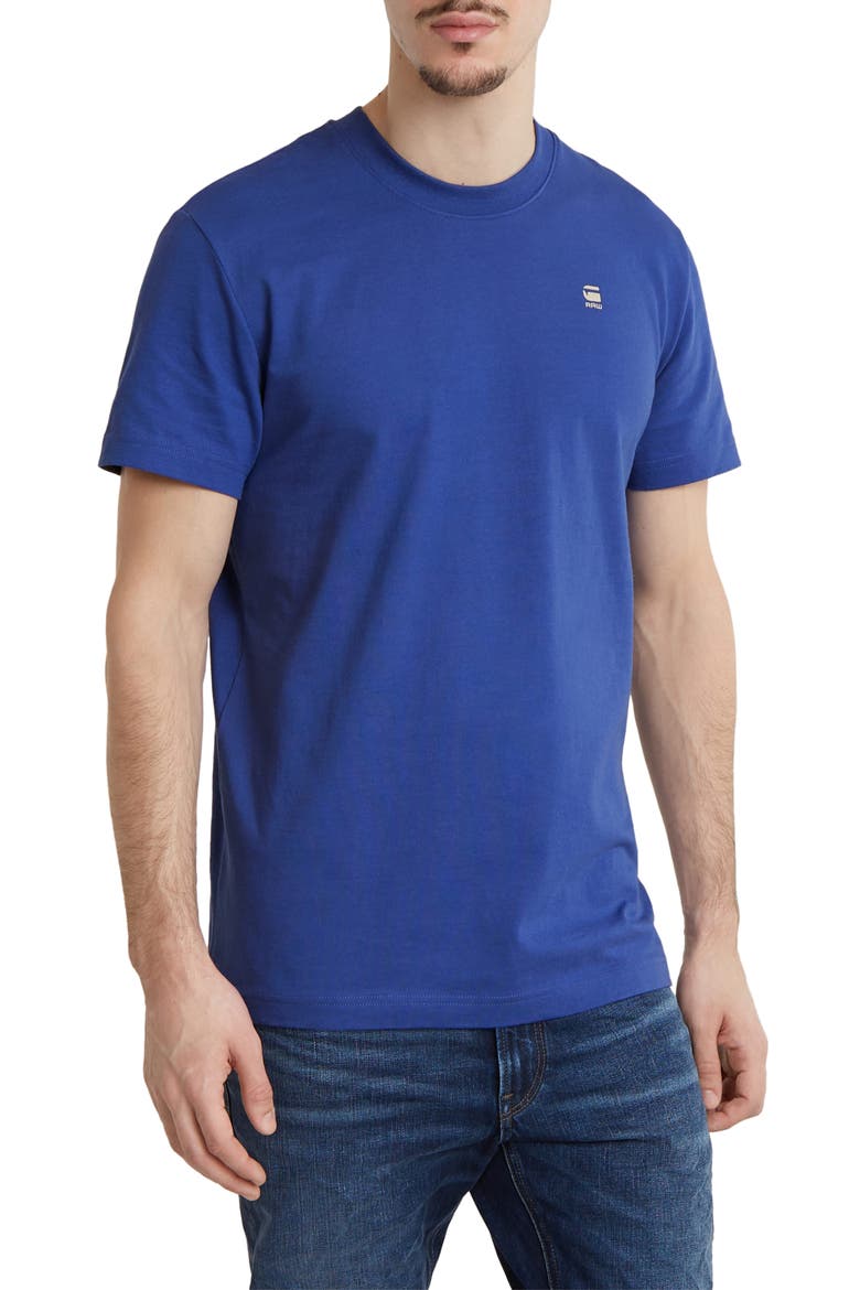 Painted Back Organic Cotton Graphic T-Shirt, Main, color, RADAR BLUE