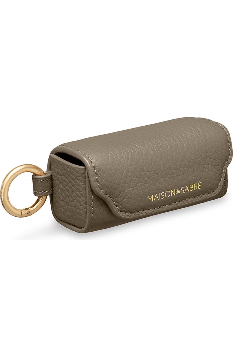 MAISON de SABRÉ Leather Lipstick Charm, Alternate, color, Cashmere Matcha