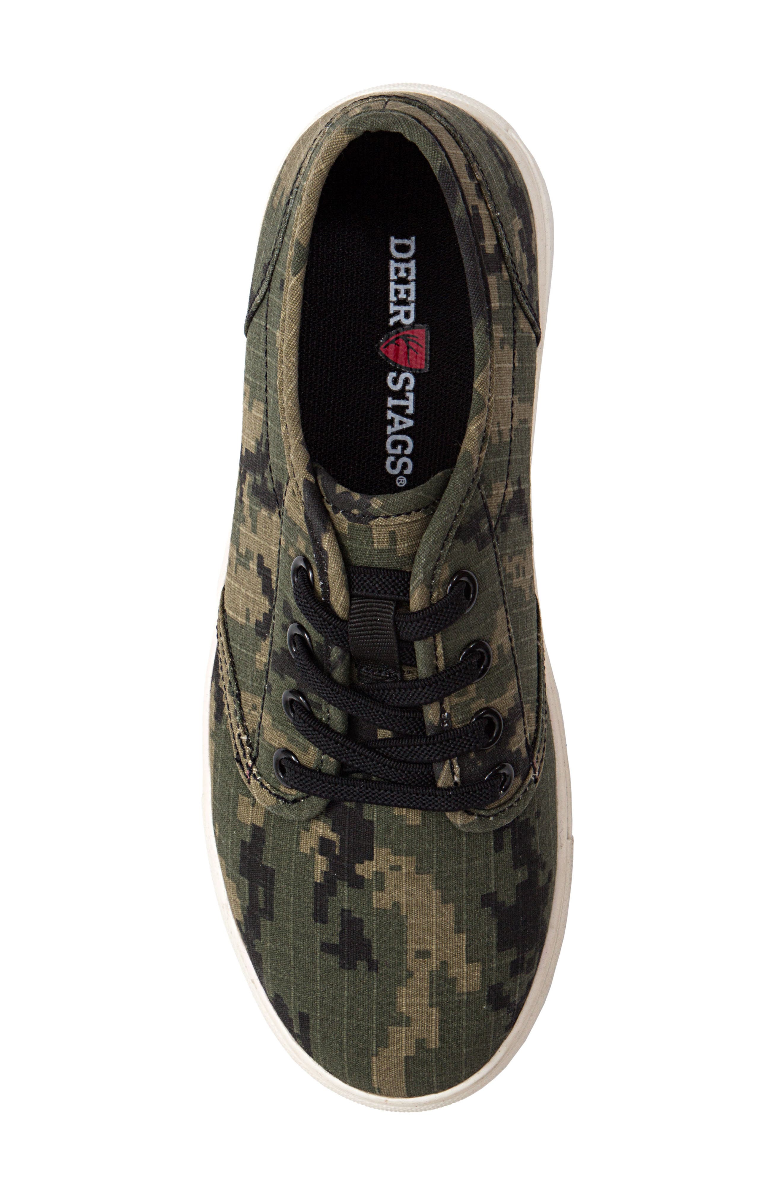 Deer Stags Kids' William Jr Camo Sneaker, Alternate, color, Olive/ Camo