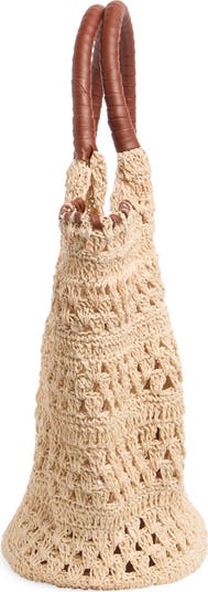 Woven Raffia Tote Bag