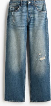 H&M Wide Leg Regular Waist Jeans