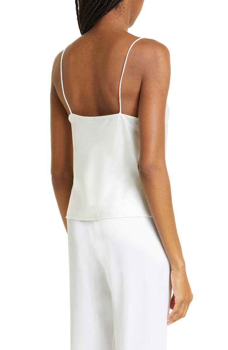 Alice + Olivia Harmony Satin Camisole, Alternate, color, Off White