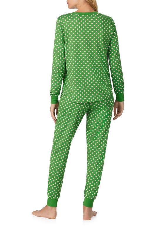 Kate Spade New York Print Pajamas In Green