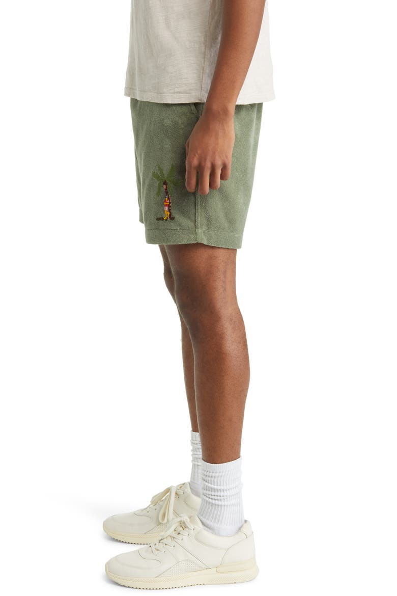 Terry Cloth Bermuda Shorts, Alternate, color, 0115-ARMY