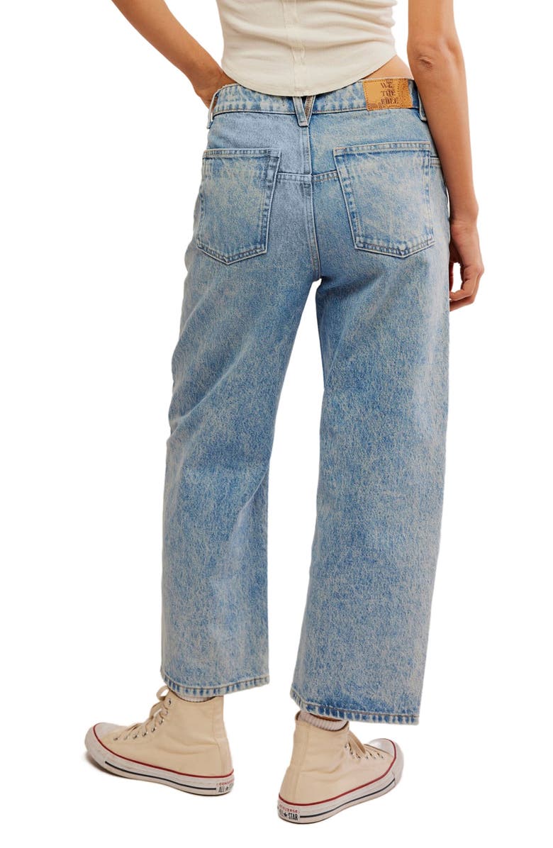 Free People Deep Trance Wide Leg Boyfriend Jeans, Alternate, color, Sweet Dreams