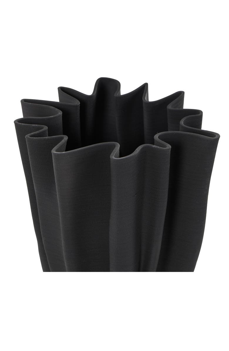 VIVIAN LUNE HOME Ceramic Vase, Alternate, color, Black