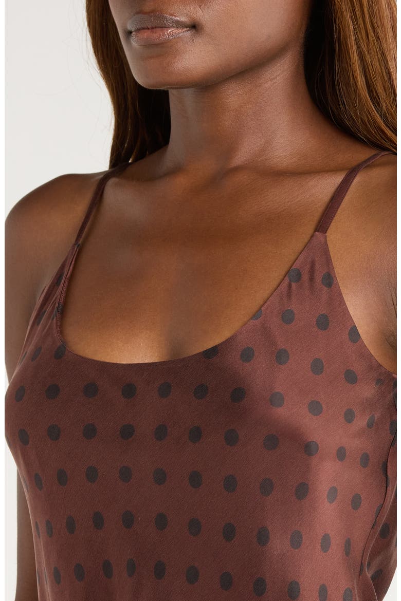 Washable Silk Slipdress Nightgown, Alternate, color, CHOCOLATE ELLIPSES