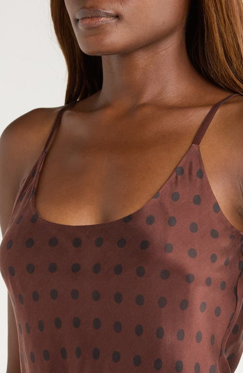 Lunya Washable Silk Slipdress Nightgown In Brown