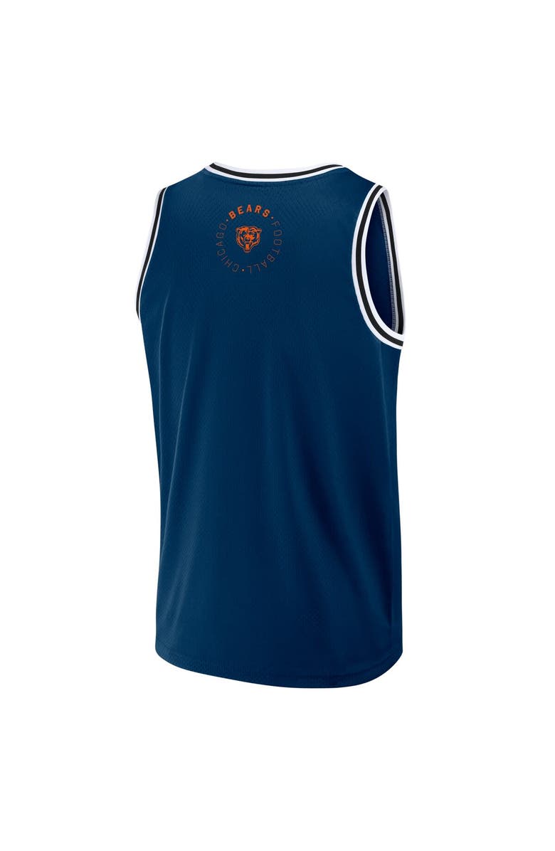 FANATICS Men's Fanatics Navy Chicago Bears Elements Future Ground Jersey Tank Top, Alternate, color, Navy