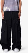 mnml Belt Accent Ultra Baggy Wide Leg Cargo Jeans