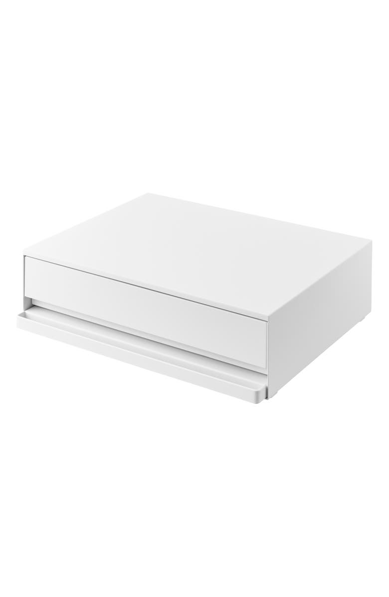 Yamazaki Bottom Drawer with Slide Table, Main, color, White