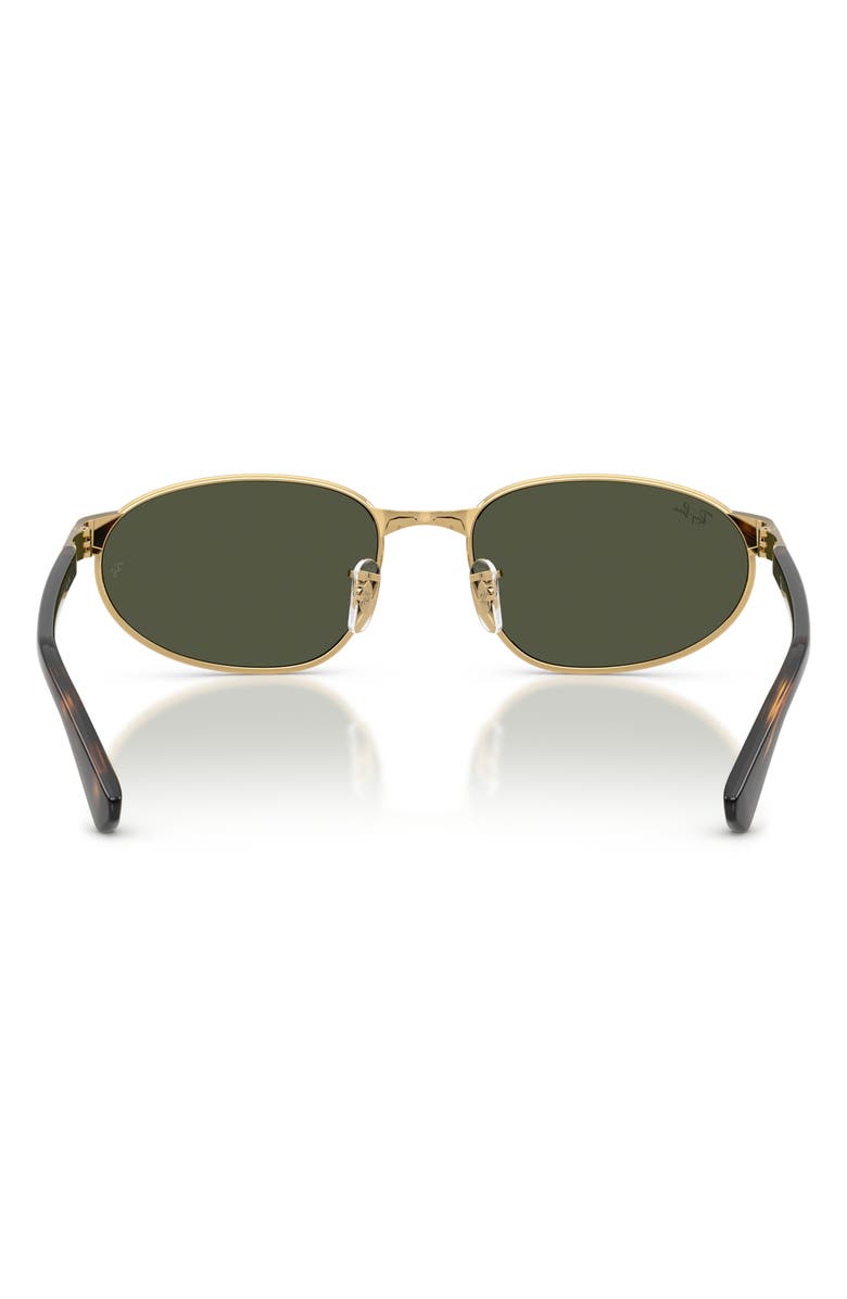 Ray-Ban 56mm Irregular Sunglasses, Alternate, color, Arista / Green
