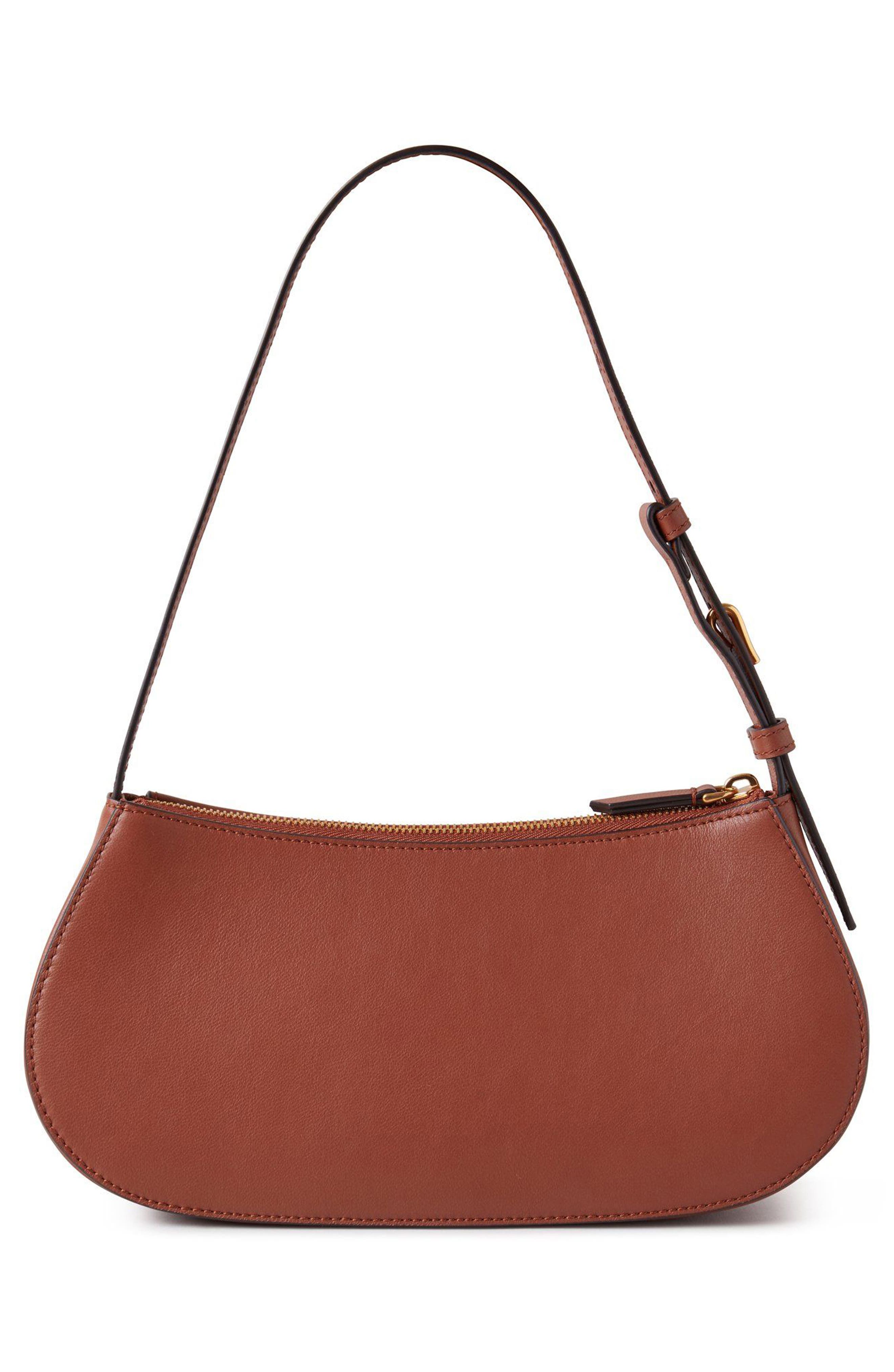 Mulberry Clovelly Leather Shoulder Bag, Alternate, color, Bright Oak