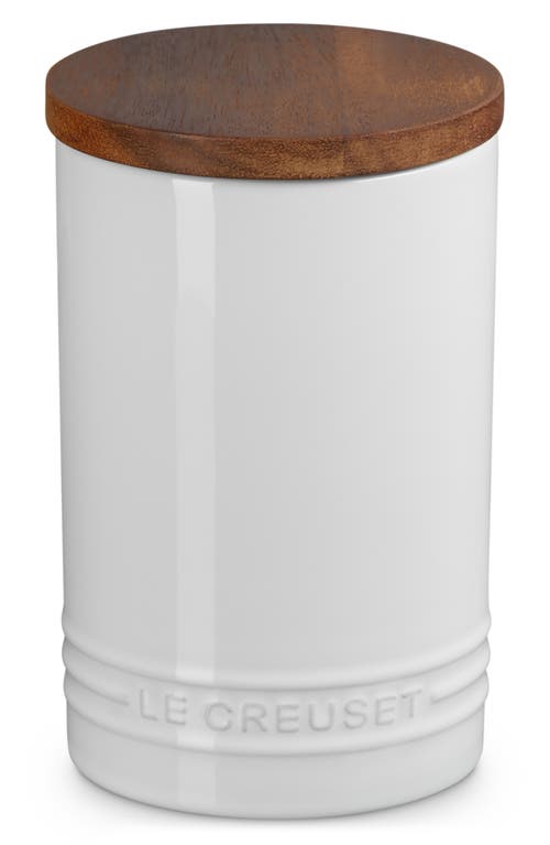 Le Creuset Signature Stoneware 26-ounce Storage Canister In White