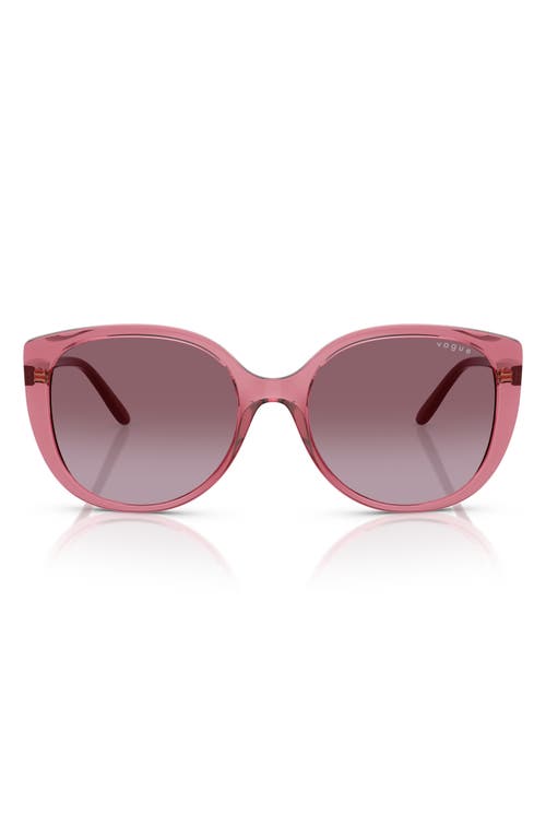 Vogue 55mm Polarized Gradient Butterfly Sunglasses