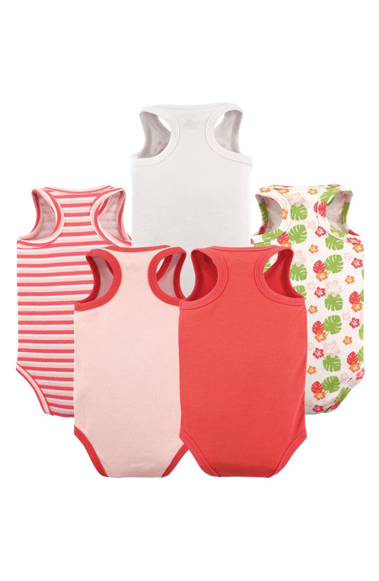 Luvable Friends Cotton Sleeveless Bodysuits, Alternate, color, 