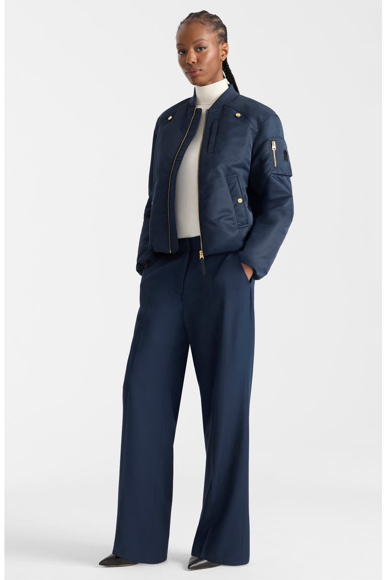 Avana Bomber Jacket, Alternate, color, MARINE BLUE