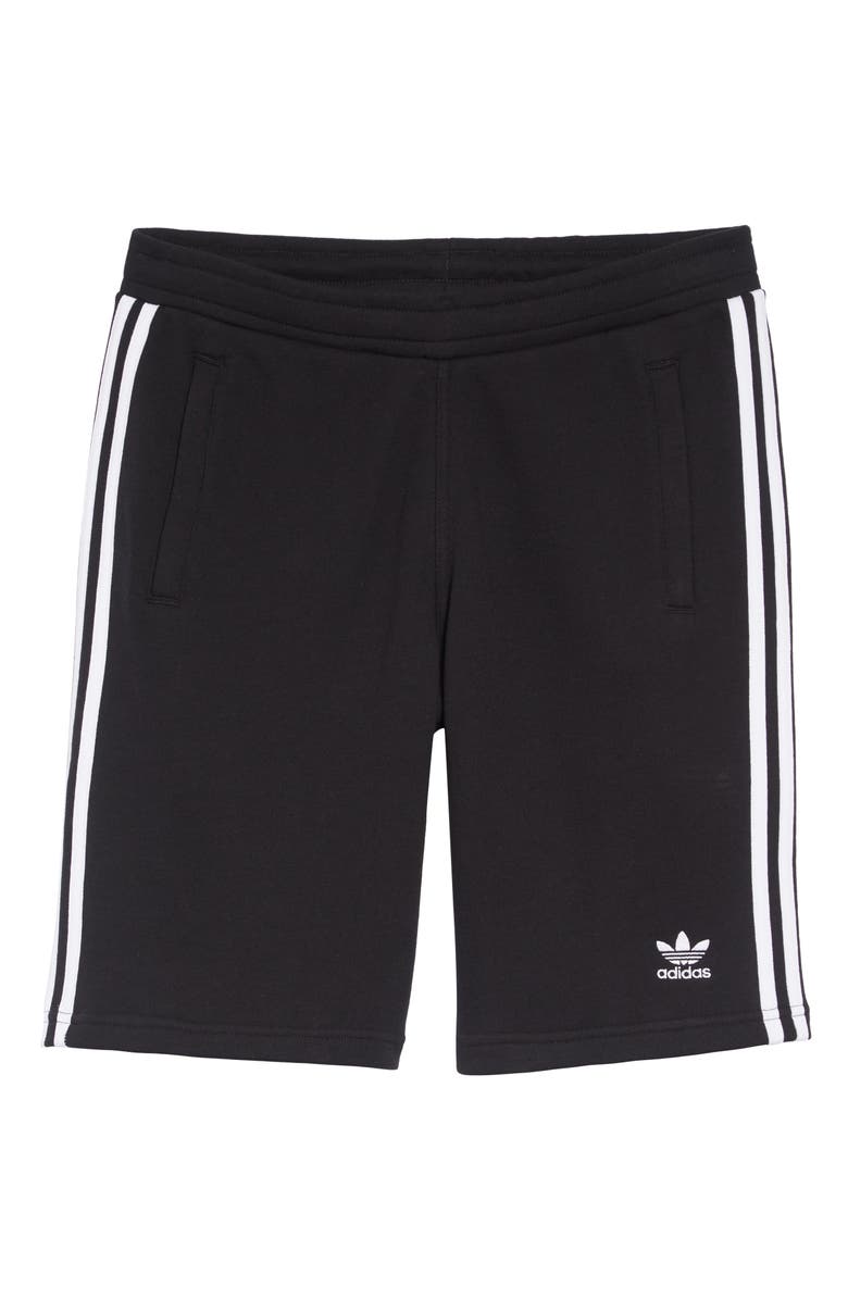 adidas Originals 3-Stripes Athletic Shorts, Alternate, color, 