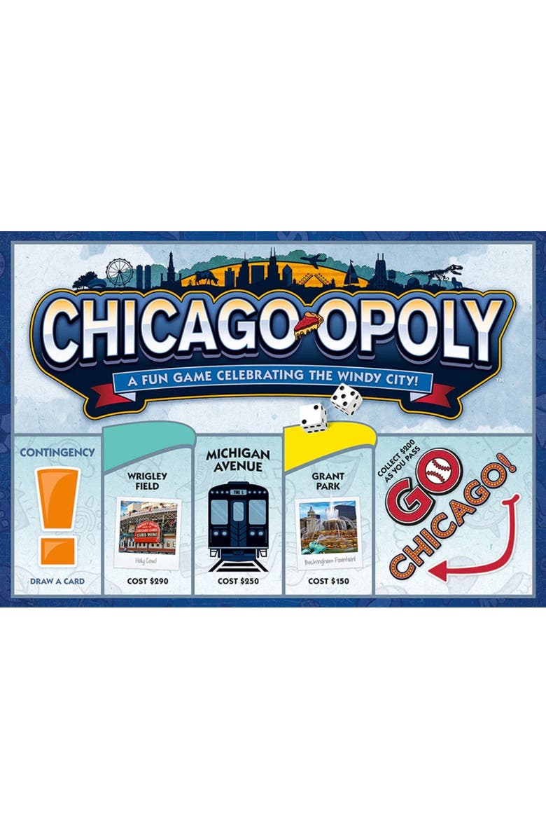 Late for the Sky Chicagoopoly Monopoly Board Game, Main, color, Multicolored
