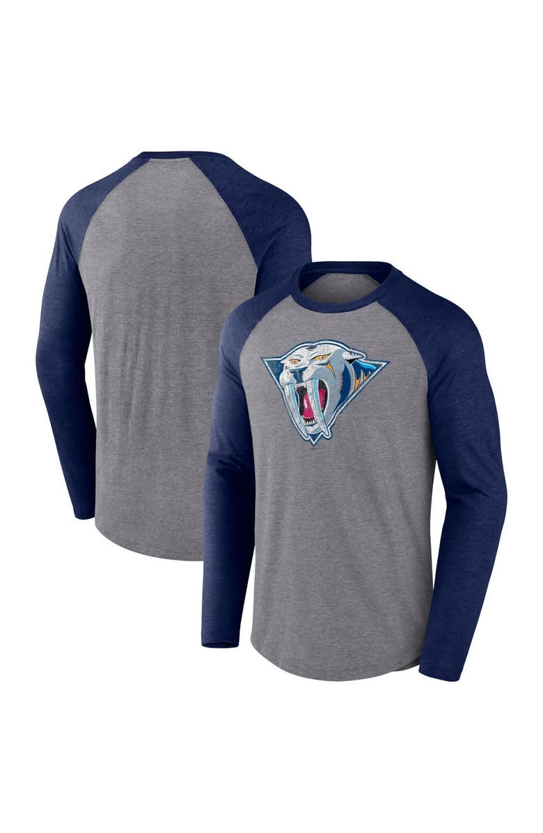 FANATICS Men's Fanatics Heather Gray Nashville Predators Special Edition Long Sleeve Tri-Blend Raglan T-Shirt, Main, color, Heather Gray