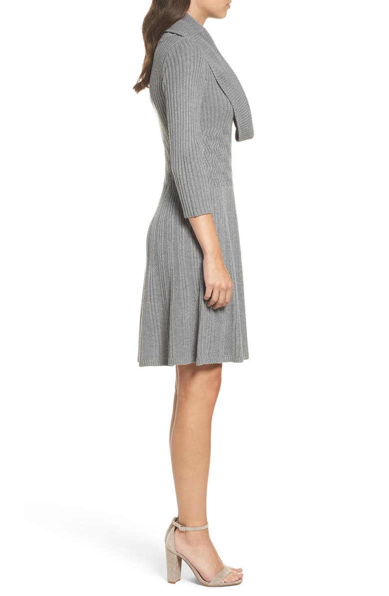 Eliza J Cowl Neck Sweater Dress, Alternate, color,