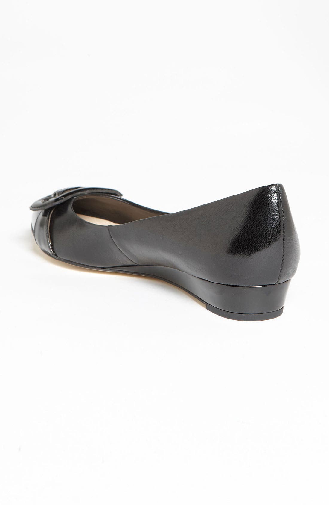 Flat, Alternate, color, BLACK LEATHER/ PATENT