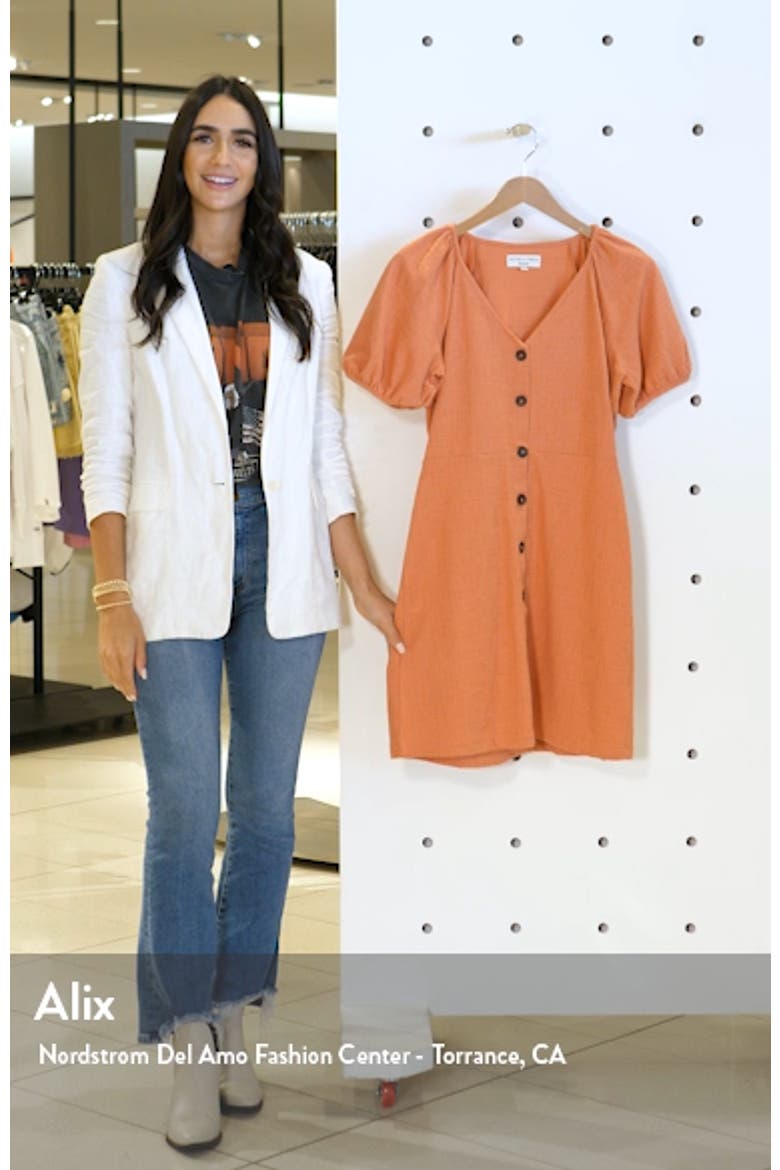 Texture & Thread Puff Sleeve Dress video