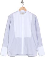 TWP The Night Before Tuxedo Bib Cotton Shirt