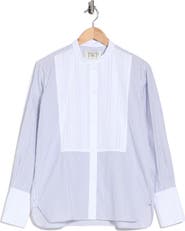 TWP The Night Before Tuxedo Bib Cotton Shirt